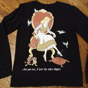 Cakeworthy Disney Cinderella Black Sweatshirt M
